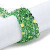 Transparent Electroplate Glass Beads Strands GLAA-Q099-A01-03-1