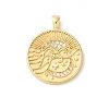 Rack Plating Brass Clear Cubic Zirconia Pendants KK-Z056-24G-1