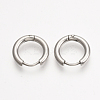 201 Stainless Steel Huggie Hoop Earrings EJEW-T005-JN155-10-1