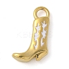 304 Stainless Steel Enamel Pendants STAS-L277-06G-03-1