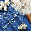 Ocean Theme Dyed Synthetic Turquoise Starfish & Turtle Credit Card Clip Pullers JEWB-BR00130-02-3