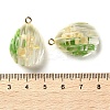 Inner Dried Flower Transparent Resin Pendants LS-RESI-A043-06A-3