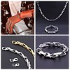 2Pcs 2 Styles 316 Surgical Stainless Steel Lobster Claw Clasps FIND-CJ0011-12-7