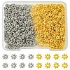 600Pcs 2 Colors CCB Plastic Bead Spacers CCB-YW0001-39A-1