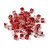 Two Tone Transparent Glass Beads GLAA-NH0001-03-2