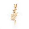 304 Stainless Steel Pendants STAS-F197-02G-1