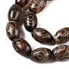 Natural Tibetan Agate 3-Eye Beads Strands G-T138-195A-3