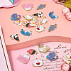 20Pcs 10 Colors Cute Alloy Pendants ENAM-TA0001-91-6