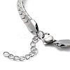 Non-Tarnish 304 Stainless Steel Curb Chain Bracelet BJEW-K226-01B-P-3