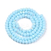 Electroplate Opaque Solid Color Glass Beads Strands EGLA-A044-P3mm-L06-2