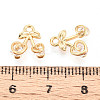 Brass Pave Cubic Zirconia Charms KK-N263-104G-3