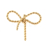 Ion Plating(IP) 304 Stainless Steel Twisted Bowknot Links Connector Charms STAS-S125-01G-1