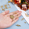 10Pcs Brass Fold Over Clasps KK-HS0001-32-3