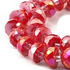 AB Color Plate Glass Beads Strands EGLA-P051-02A-B03-3