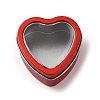 Tinplate Iron Heart Shaped Candle Tins CON-NH0001-01A-1
