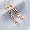 304 Stainless Steel Chain Dangle Stud Earrings for Women EJEW-Q781-30G-3