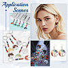 10Pcs 10 Styles Gemstone Pendants G-HY0001-81-5