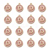 Golden Plated Alloy Enamel Charms ENAM-S118-07D-2