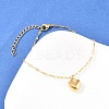 304 Stainless Steel Charm Bracelets BJEW-H210-01G-1
