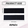 46Pairs Self-adhesive Nylon with Polyester Hook and Loop Tapes DIY-CY0003-66A-2