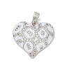 Brass Micro Pave Cubic Zirconia Pendants LS-KK-R221-01P-02-1