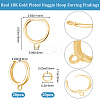 20Pcs Brass Huggie Hoop Earring Findings KK-BBC0021-39-2