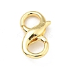 Brass Double Opening Lobster Claw Clasps X-KK-G416-53G-1