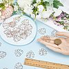 50Pcs Iron Paper Clips OFST-CP0001-05RG-3