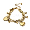 304 Stainless Steel Multi-strand Bracelets LS-BJEW-Q040-05G-2