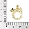 Brass Micro Pave Cubic Zirconia Pendants ZIRC-I356-18G-3