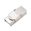 Tarnish Resistant 201 Stainless Steel Watch Band Clasps STAS-K173-01B-1