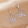 201 Stainless Steel Leverback Earrings FS-WGCA6C3-01-2