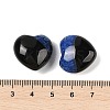 Natural Agate(Dyed & Heated) Heart Palm Stone G-Q021-04E-3
