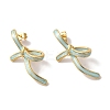 Bowknot Golden Ion Plating(IP) 304 Stainless Steel Stud Earrings for Women EJEW-L287-042G-03-1