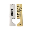 Mother's Day 201 Stainless Steel Big Pendants STAS-R002-21PG-04-1