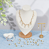 80Pcs Glass Pearl Pendants PALLOY-FH00016-4