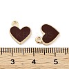 Light Gold Plated Alloy Enamel Charms ENAM-M219-06KCG-01-4