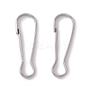 304 Stainless Steel Push Gate Snap Keychain Clasp Findings X-STAS-G291-05P-1