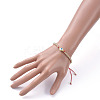 Adjustable Nylon Thread Braided Bead Bracelets BJEW-JB05278-4