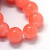 Baking Paint Imitation Jade Glass Round Bead Strands DGLA-Q021-10mm-31-2