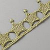 Star Braided Metallic Lace Trim OCOR-WH0101-139-1