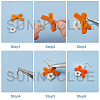 SUNNYCLUE DIY Flocky Earring Making Kits DIY-SC0013-82-4