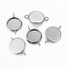Tarnish Resistant 304 Stainless Steel Cabochon Connector Settings LS-STAS-K155-20P-1