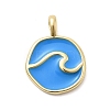Brass Enamel Pendants KK-P338-27G-01-1
