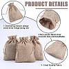 Polyester Imitation Burlap Packing Pouches Drawstring Bags ABAG-BBC0001-02B-01-6