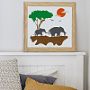 PET Hollow Out Drawing Painting Stencils DIY-WH0391-0839-4