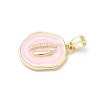 Brass Enamel Pendants KK-Z134-01G-02-2