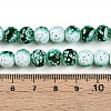 Transparent Baking Paint Glass Beads Strands DGLA-N009-8mm-06-5