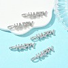 SHEGRACE Brass Micro Pave Cubic Zirconia Pendants XGRQ3D405-493P-4