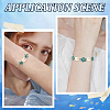 4Pcs 4 Style Natural Shell & Synthetic Turquoise Braided Bead Bracelets BJEW-SC0001-54-6